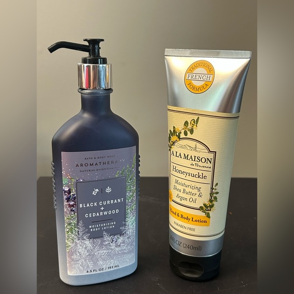 Bath & Body Works Other - Bath & Body Works Aromatherapy Black Currant & A La Mason Cedarwood Lotions. NEW